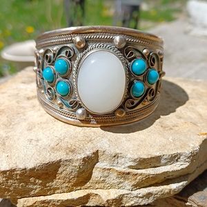 Antique,costume,cuff bracelet! Adjustable!